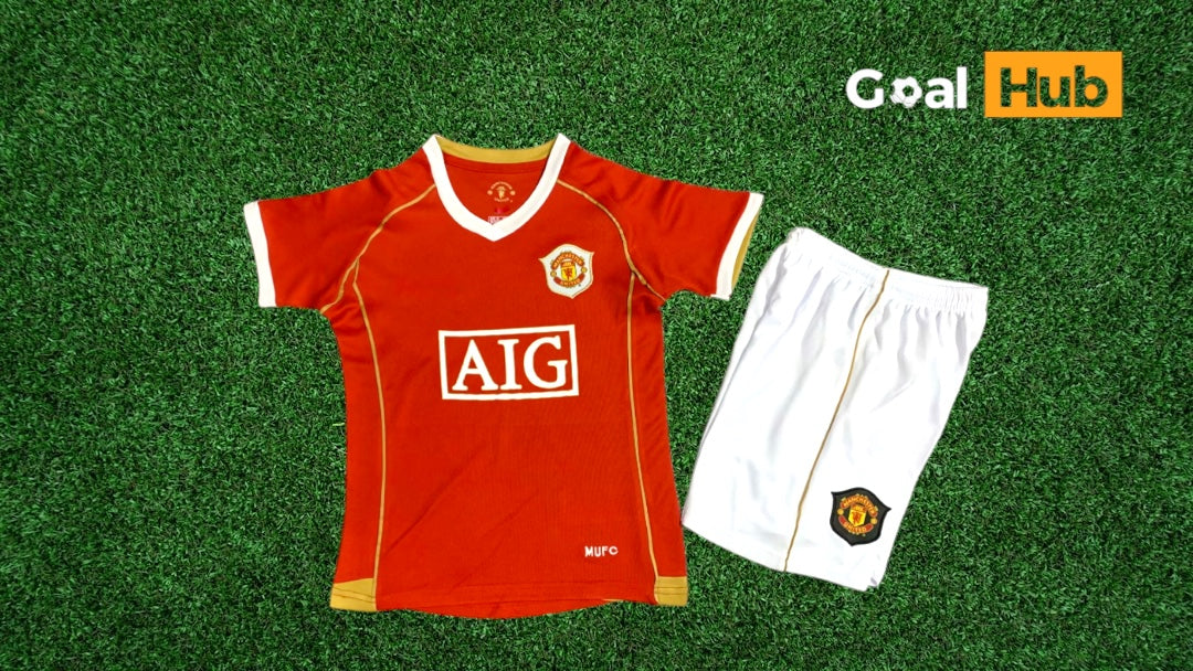 Manchester United 06-07 Home Kids Kit