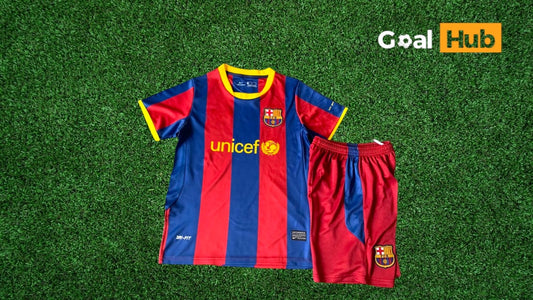 FC Barcelona 10-11 Home Kids Kit