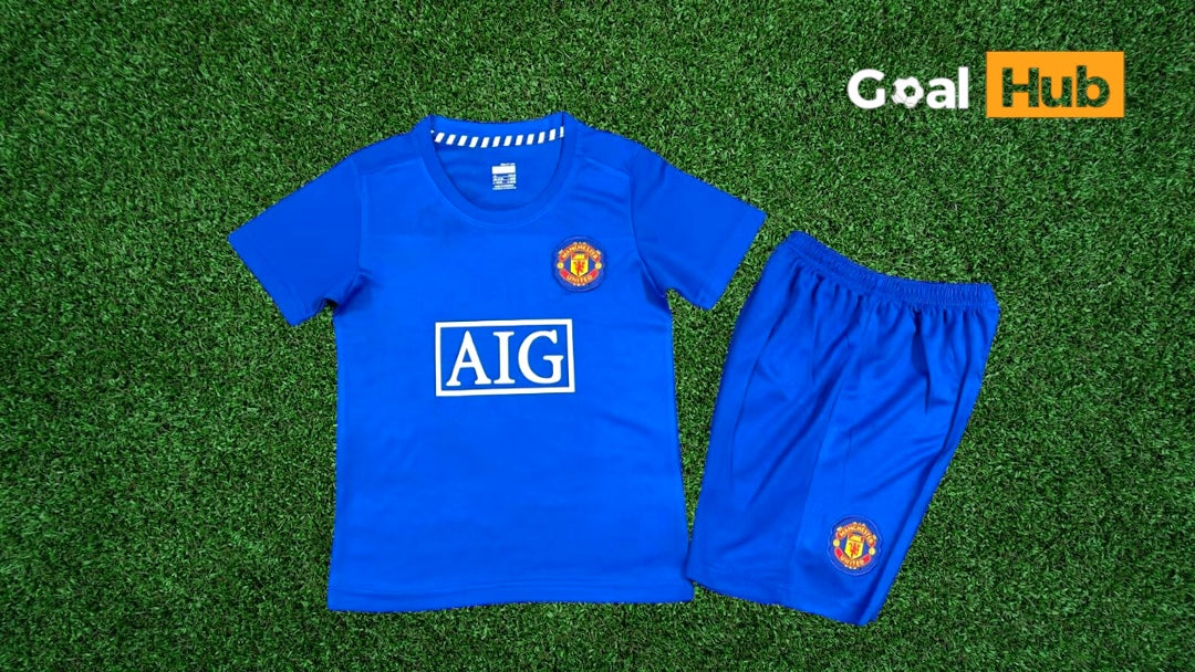 Manchester United Third 08-09 Kids Kit